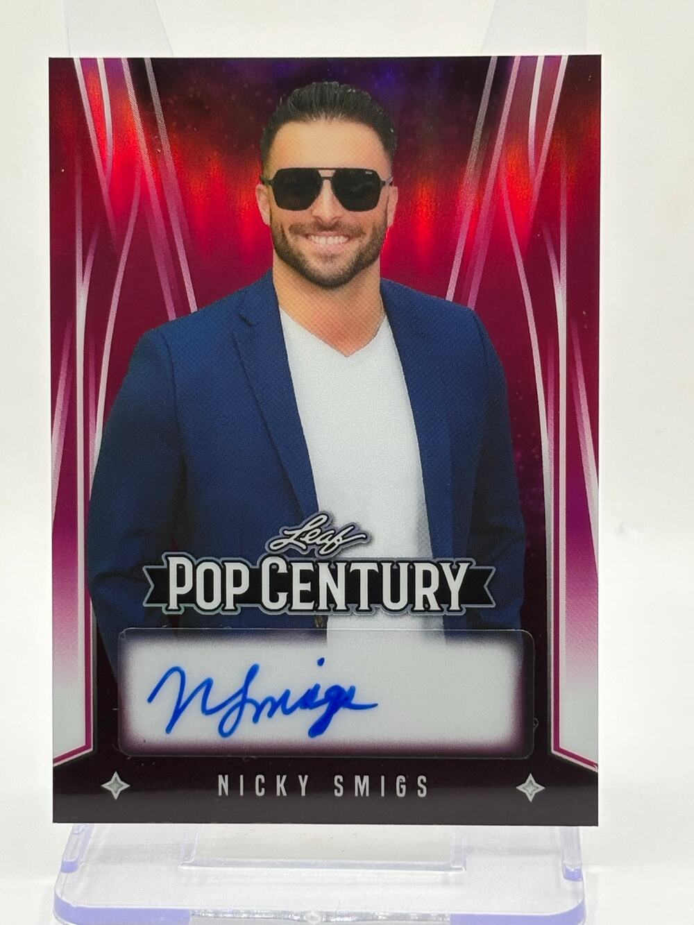 2025 Leaf Metal Pop Century Nicky Smigs Prismatic Pink Auto 13/15 SP